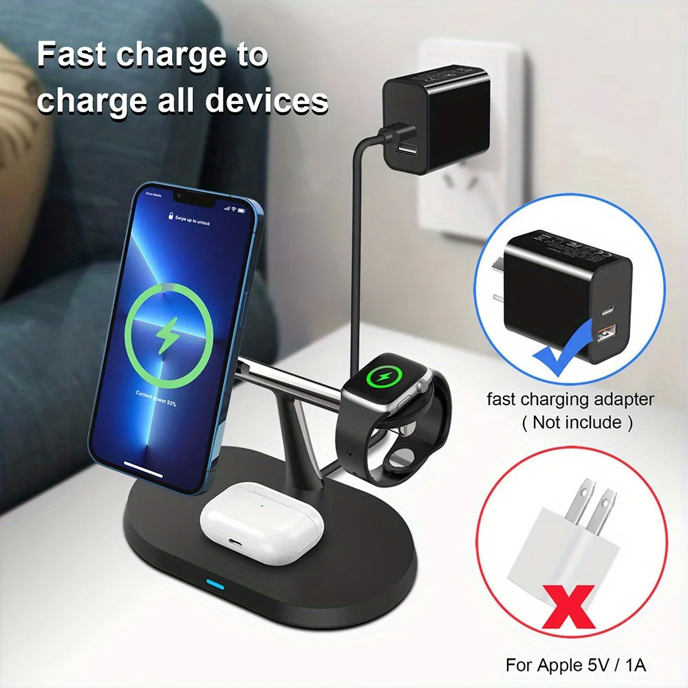3 in 1 Magnetic Wireless Charg - Wireless Charger Watch ulasan dan harga