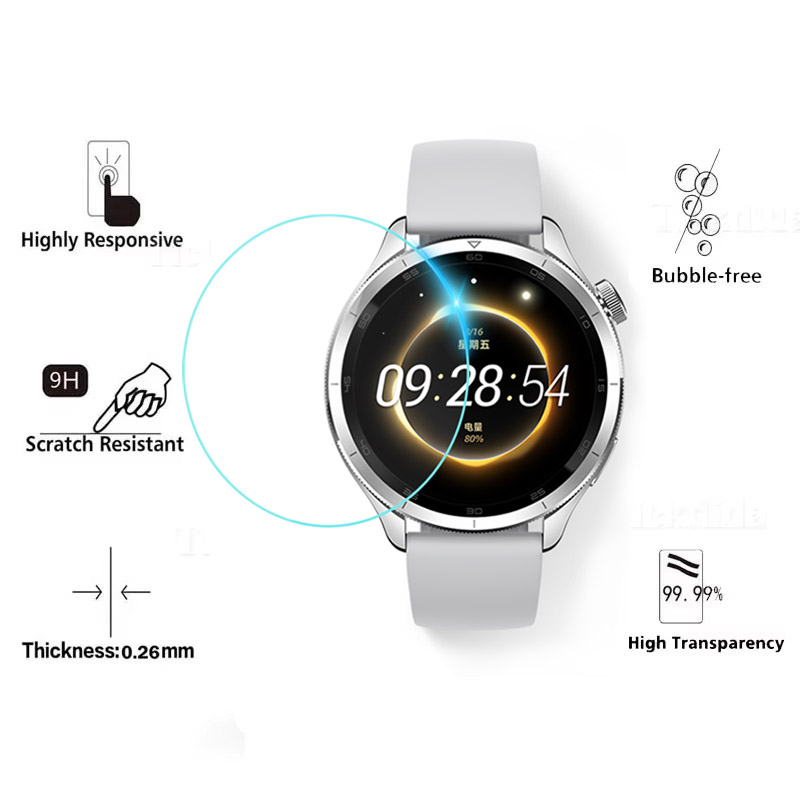 Tempered Glass for Xiaomi Mi W - Xiaomi Smartwatch S4 Accessories ulasan dan harga