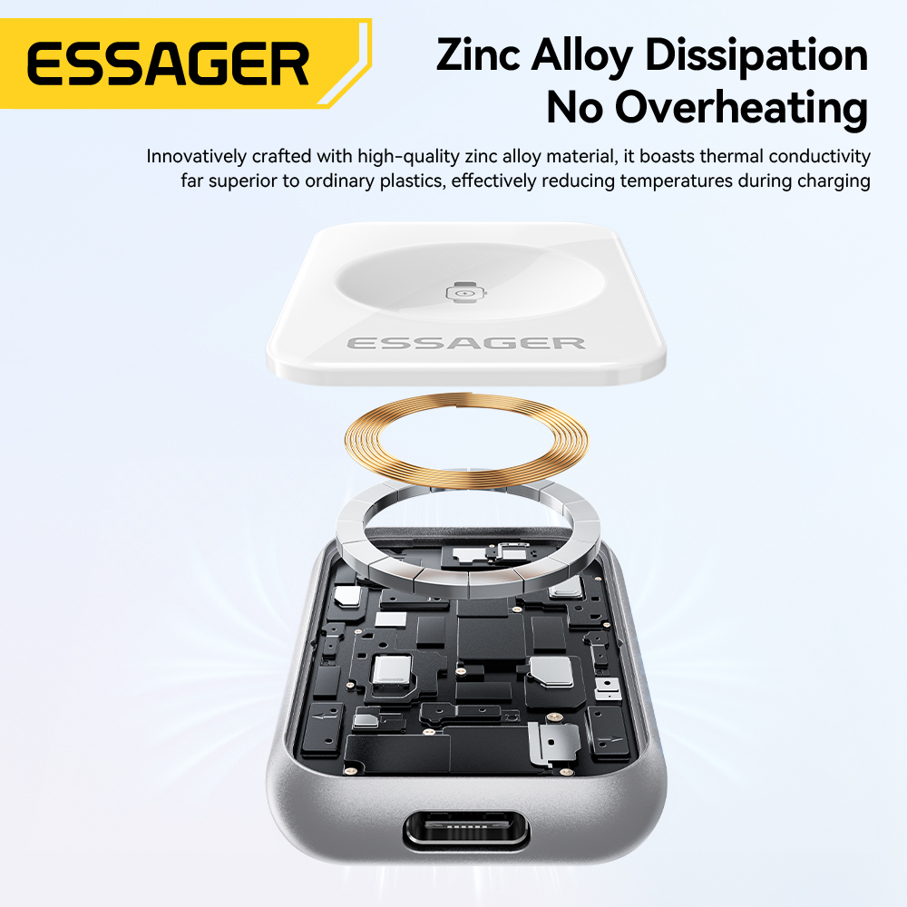 Essager 5W Magnetic Wireless C - Wireless Charger Watch ulasan dan harga