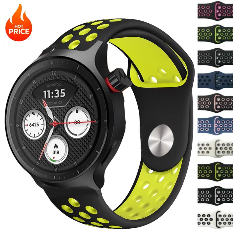20mm 22mm Breathable Two-Tone  - Motorola Smartwatch Accessories ulasan dan harga