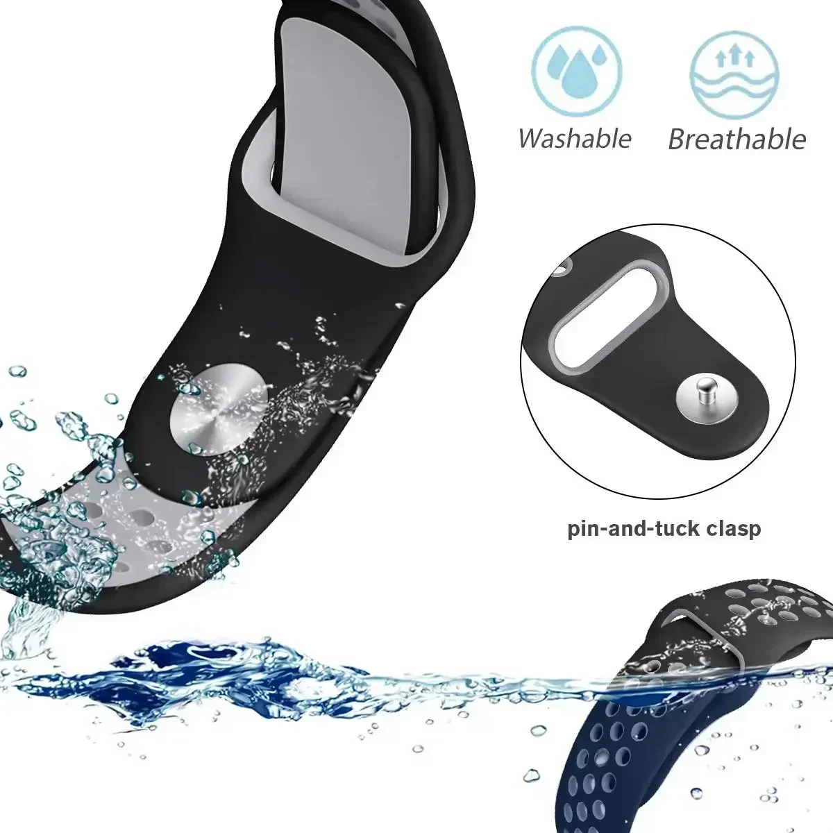 20mm 22mm Breathable Two-Tone  - Motorola Smartwatch Accessories ulasan dan harga