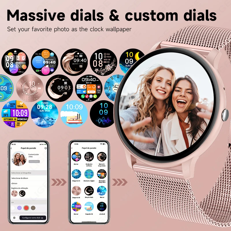 LIGE Bluetooth Call Smart Watc - Smartwatch Custom ulasan dan harga