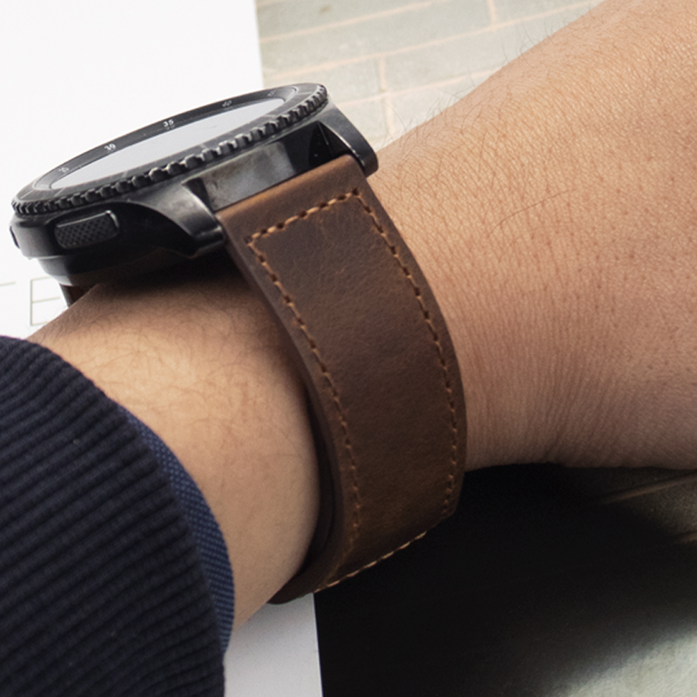 20mm 22mm Genuine Leather Watc - Smartwatch Accessories Shop ulasan dan harga