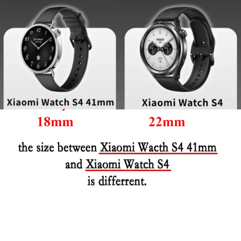 20 22mm 18mm Leather+Silicone  - Xiaomi Smartwatch S4 Accessories ulasan dan harga