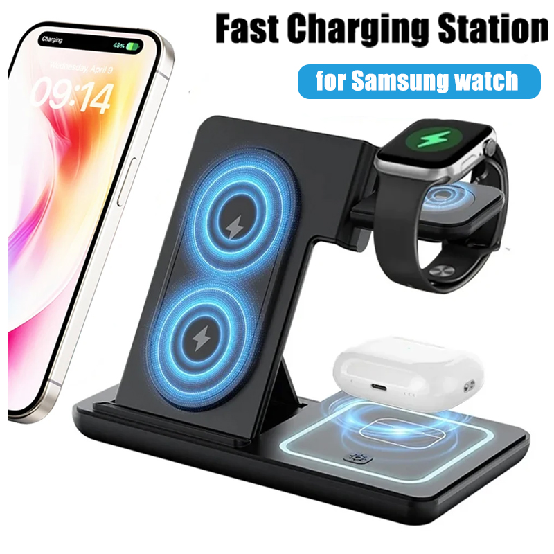 3 in 1 Foldable Wireless Charg - Wireless Charger Watch ulasan dan harga