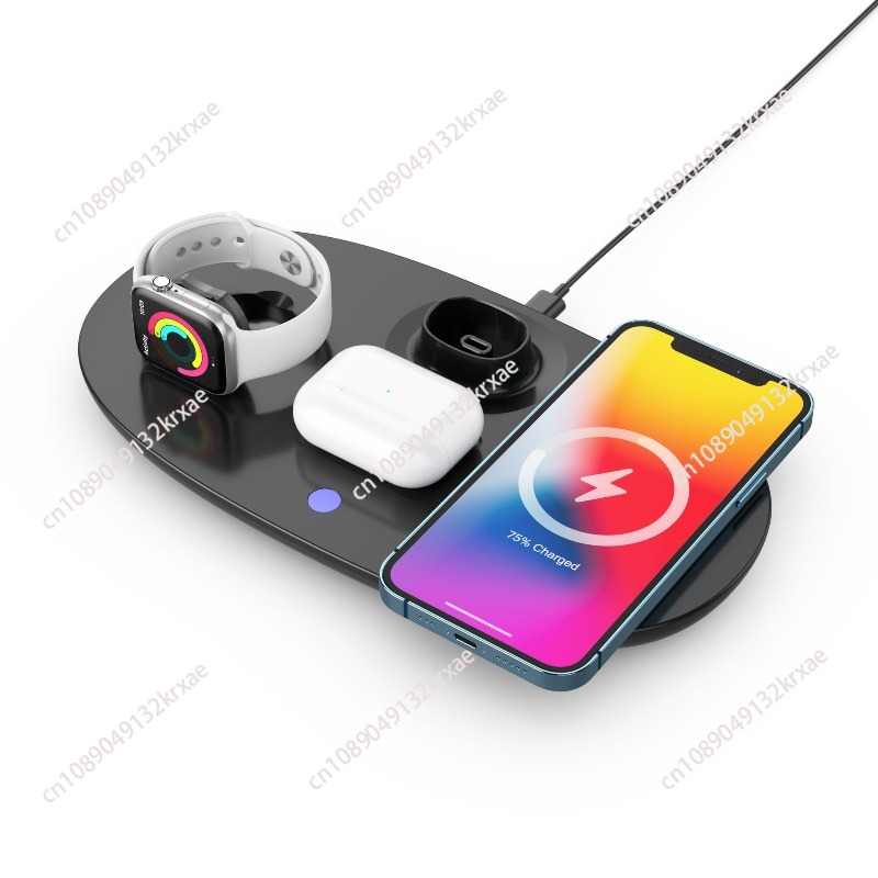 4In1 Headphones Stand For Airp - Wireless Charger Watch ulasan dan harga