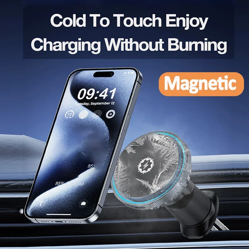 Ice Cooling Magnetic Car Wirel - Wireless Charger Watch ulasan dan harga